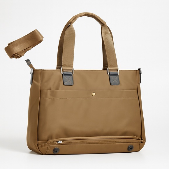 IHKWIP The Mini Cargo Catchall Tote with Crossbody Strap in Mocha - Picture 2 of 5